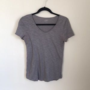 LOFT V Neck with Muted Button Details